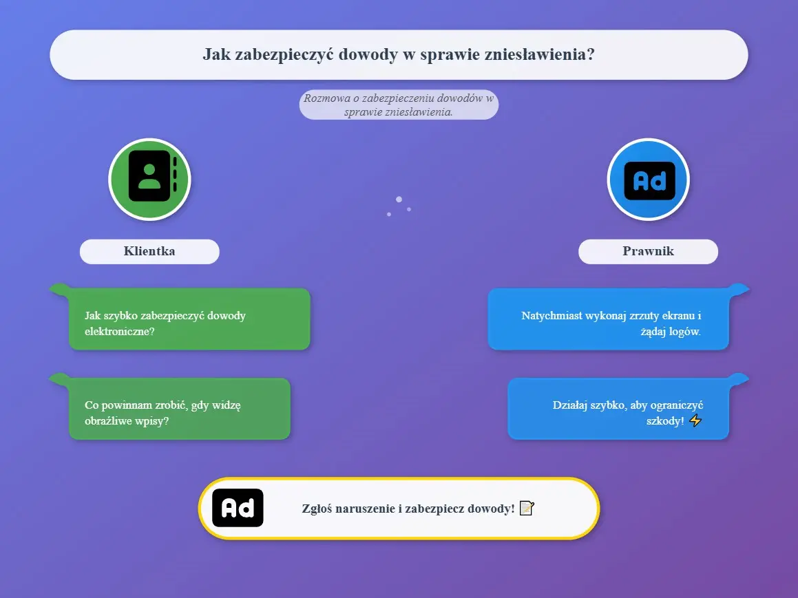 Prawnik od zniesławienia to nie tylko proces karny